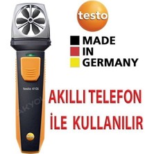 Testo 410I Akıllı Telefon ile Kullanılabilen Pervaneli Anemometre