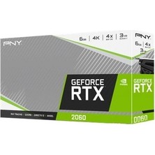 Pny Geforce RTX2060 Single Fan 6gb Gddr6 192BIT DX12 Ekran Kartı VCG20606SFPPB