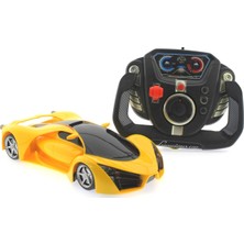 Mega 1:18 U.k Direksiyonlu Fantastik Araba Sarjlı Sarı
