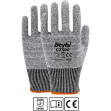 Beybi CZ500 Gıda Uyumlu Kesilmeye Dirençli Kasap Eldiveni No:10 1 Çift