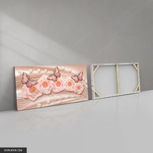 Evine Moda Pembe Kelebekler Kanvas - Canvas Tablo