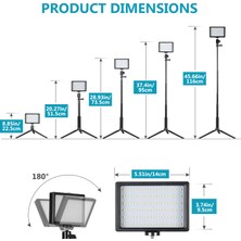 Neewer 2'li Paket Ayarlanabilir 5600K USB LED Video Işığı (Yurt Dışından)