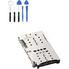 Telefon Kulübesi Samsung A7 2017 A720 Uyumlu Sim Yuvası + Tamir Seti