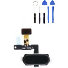 Telefon Kulübesi Samsung J8 J810 Uyumlu Home Tuş Bordu + Tamir Seti Beyaz