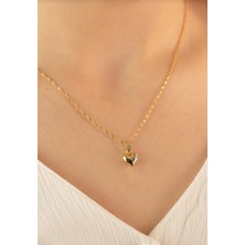 Milet Kuyumculuk 14 Ayar Altın Kalp Kolye