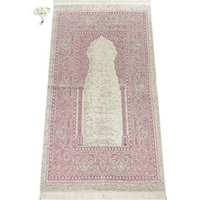 İhvan Mihraplı Şönil Lüks Seccade Pembe