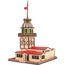 Hepsi Var Mı 3D Yapboz Lazer Kesim Ahşap Kız Kulesi
