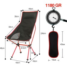 Funky Chaırs Ultralight High 1180 gr Katlanır Kamp Sandalyesi Kırmızı