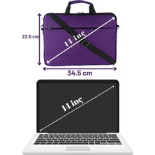 Beutel Unisex 13 - 13.3 - 14 Inç Uyumlu Macbook Notebook Laptop Çantası - OK- Mor