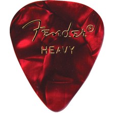 Fender 351 Premium Celluloid Picks Red Moto Heavy - 1 Adet Pena