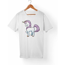 Alfa Unicorn Çocuk Beyaz Tişört