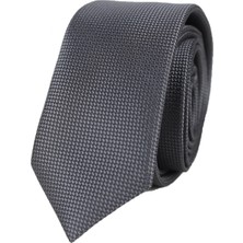 Varetta Erkek Füme Armüllü Kuşgözü Desenli Dar Kravat 