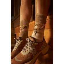 Ripeness Socks Gold Lodz Altın Takılı Tenis Çorabı