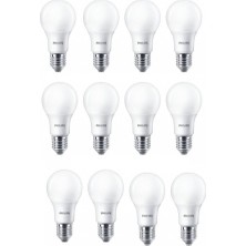 Çağatay Elektrik Philips Essential 8 W (60W) Beyaz Işık LED Ampul E27 Normal Duy 806 Lumen (12 Adet)