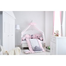 Soft Baby Stars Pink Beşik Uyku Seti