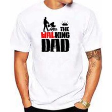 Hediye Panayırı The Walking Dad ( The King Dad) Baskılı Babalara Özel Tişört
