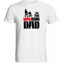Hediye Panayırı The Walking Dad ( The King Dad) Baskılı Babalara Özel Tişört