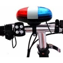 Rectus Bisiklet Korna 4 Farklı Ses+6 Farklı LED Işık+Polis Sireni