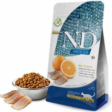 N&d Ocean Tahılsız Kısırlaştırılmış Ringa Balığı ve Portakallı 5 kg Yetişkin Kedi Maması