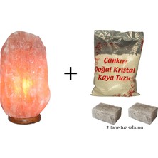 Kuzeyyıldızı Tuz Lamba Çankırı Tuz Lambası 2-3 kg Himalaya Tuz Lambası Doğal Tuz Lambası Gece Lambası Abajur