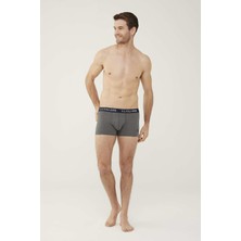 U.S. Polo Assn. Erkek Lacivert - Mint - Antrasit Melanj 3'lü Boxer 80446