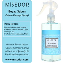 Misedor 2 Li Set Beyaz Sabun ve Vanilya Oda Kokusu ve Çamaşır Spreyi 330 ml