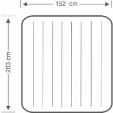 Intex 64765 Çift Kişilik Şişme Yatak + Pompa + Yastık - Iki Kişilik Şişme Yatak