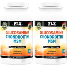 FLX Glukosamine Kondroitin Msm  Vitamin D 2 Kutu 180 Tablet