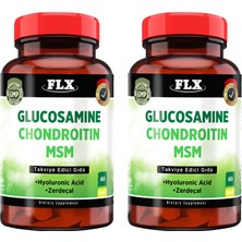 FLX Glucosamine Chondroitin Msm Hyoluronic Asit Zerdeçal 2 Kutu 60 Tablet