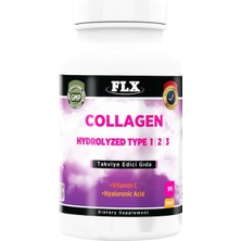 FLX Collagen Tip-1 Tip-2 Tip-3 Hyoluronic Asit Vitamin C 90 Tablet