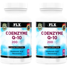 FLX Coenzyme Koenzim Q-10 200 Mg Hyaluronik Asit Resveratrol ( 2 Kutu 180 Tablet )