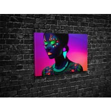 Tablo 360 Neon Güzellik Kanvas Tablo