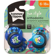 Tommee Tippee Fun Style Ortodontik Emzik 2'li 6-18 Ay