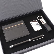 Pigado Özel Kutulu Kartlık Çakmak Anahtarlık ve Kalem Seti