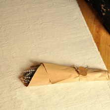 Tappeto Rex Tavşanı Kısa Tüylü Post Peluş Halı Krem