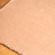 Tappeto Rex Tavşanı Kısa Tüylü Post Peluş Halı Pudra
