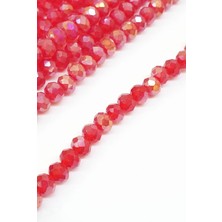 Hayalperest Boncuk Janjanlı Kırmızı Kristal Boncuk 6 mm