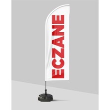 Trio Avm Eczane Yelken Bayrak + Direk + Duba - Set Halinde No:3 - 100 x 300 cm