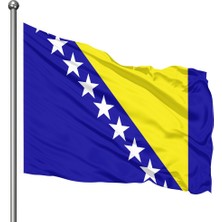 Asya Bayrak Rashel Kumaş Bosna Hersek Bayrağı 70 x 105 cm
