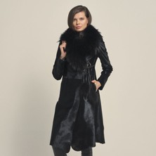 Rouge  Kürklü Kadın Deri Mont P254U