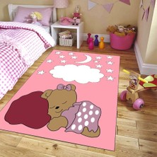 İnka Halı Yıkanabilir Kaymaz Dot Taban Dijital Baskı Çocuk Halısı MRC424