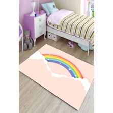 İnka Halı Yıkanabilir Kaymaz Dot Taban Dijital Baskı Çocuk Halısı MRC1750