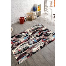 İnka Halı Yıkanabilir Kaymaz Dot Taban Dijital Baskı Çocuk Halısı MRC1744