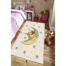 İnka Halı Yıkanabilir Kaymaz Dot Taban Dijital Baskı Çocuk Halısı MRC1564