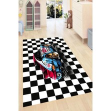 İnka Halı Yıkanabilir Kaymaz Dot Taban Dijital Baskı Çocuk Halısı MRC1730