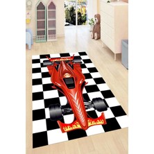 İnka Halı Yıkanabilir Kaymaz Dot Taban Dijital Baskı Çocuk Halısı MRC1457