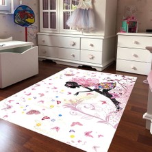 İnka Halı Yıkanabilir Kaymaz Dot Taban Dijital Baskı Çocuk Halısı MRC78