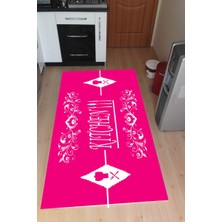 İnka Halı Yıkanabilir Kaymaz Dot Taban Dijital Baskı Mutfak Halısı MRC1519