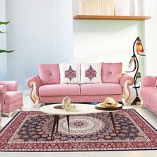 İnka Halı Yıkanabilir Kaymaz Dot Taban Dijital Baskı Salon Halısı MRC195