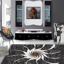 İnka Halı Yıkanabilir Kaymaz Dot Taban Dijital Baskı Salon Halısı MRC230